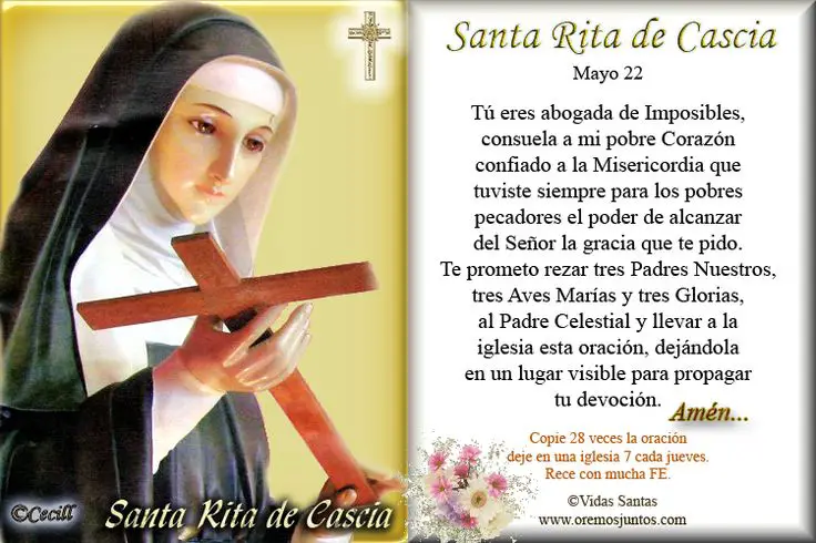 El poder de la oración a Santa Rita de Casia: patrona de los imposibles